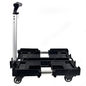 Carretilla de Plataforma Plegable Ligera y Silenciosa de 4 Ruedas, Carro de Transporte Plegable, Carro de Mano Plegable, Utilizado para Cajas de Herramientas Apilables - Product Image 3