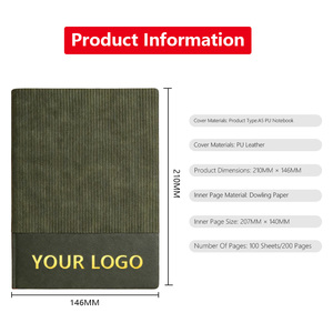 <span class=keywords><strong>Quaderno</strong></span> Personalizzato <span class=keywords><strong>A5</strong></span> in Pelle per Ufficio e Scuola, Tendenze 2026, Agenda Personalizzata con Penna e Confezione Regalo - Product Image 6