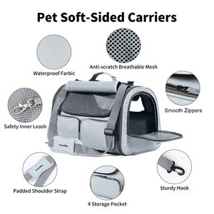 Small Size Customizable Pet <b>Backpack</b> Portable Cat Dog <b>Training</b> Chest Carrier Zipper Comfortable Travel Logistics Outdoor Pet - Product Image 2