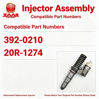 Conjunto de Inyectores 392-0210 20R-1274 para Excavadora, Camión Minero, Maquinaria de Construcción, Motor Diésel, Repuesto de Posventa