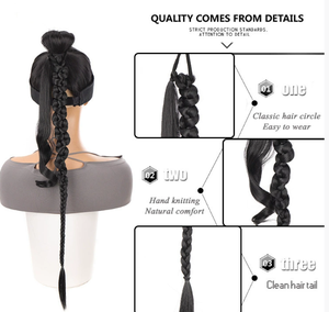 Coiffures tressées <span class=keywords><strong>de</strong></span> style européen et américain, y compris les styles <span class=keywords><strong>de</strong></span> <span class=keywords><strong>queue</strong></span> <span class=keywords><strong>de</strong></span> <span class=keywords><strong>cheval</strong></span> <span class=keywords><strong>avec</strong></span> des tresses chaudes ou des tresses bouclées. - Product Image 4