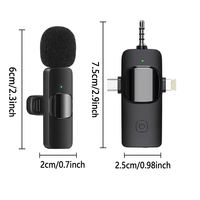 Microphone Lavalier Sans Fil K15, Condensateur Numérique, Réduction de Bruit, Omnidirectionnel, Réponse en Fréquence 20Hz-20kHz, Haute Performance