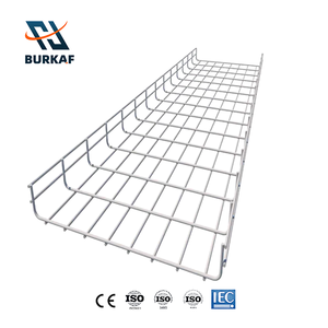 Industrial Pre-Galvanized Steel Wire Mesh Cable <strong>Tray</strong> Ventilated Mesh Cable Management <strong>Tray</strong> For Data Center - Product Image 4