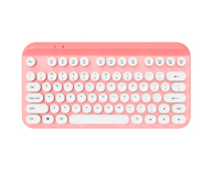 Vente flash Clavier rétro sans fil 2,4 G Clavier de projection USB coloré pour ordinateurs Nouveau design