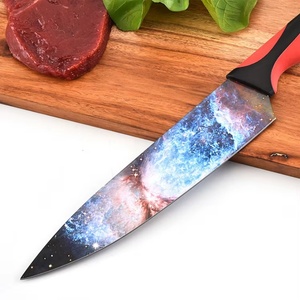 Ensemble de couteaux de cuisine de haute qualité avec revêtement antiadhésif et antirouille, couteaux de chef, éplucheurs et accessoires de cuisine avec bloc à couteaux - Product Image 6
