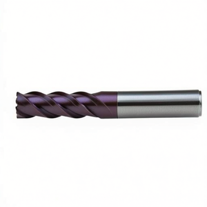 Fraise à queue en carbure monobloc Ttake Standard Ta1443, hélice à 45 degrés, 3 dents, revêtement Nano TiAlN, pour fraisage de rainures courtes - Product Image 2