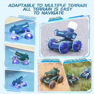 Sán đầu nhà máy 3 trong 1 cử chỉ cảm biến <span class=keywords><strong>4CH</strong></span> <span class=keywords><strong>RC</strong></span> Xe thuyền Súng nước đồ chơi cử chỉ điều khiển từ xa đồ chơi diễn viên đóng Thế đua xe với ánh sáng-up - Product Image 2