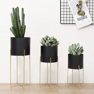 JIN PENG Grand support décoratif <span class=keywords><strong>pour</strong></span> plantes en fer, sur pied, <span class=keywords><strong>pour</strong></span> salon et maison - Product Image 3