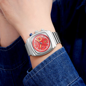 Nouvelle Montre Homme à <span class=keywords><strong>Quartz</strong></span> 2025 de Haute Qualité, Bracelet Alliage, Étanche, Design Carré Affaires Décontracté - Product Image 3