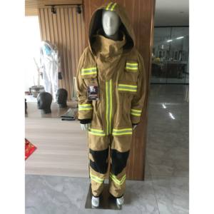 CE EN469 perlengkapan pemadam kebakaran bunker turnout gear pemadam kebakaran coverall firema npakaian keselamatan laut <span class=keywords><strong>PPE</strong></span> - Product Image 4