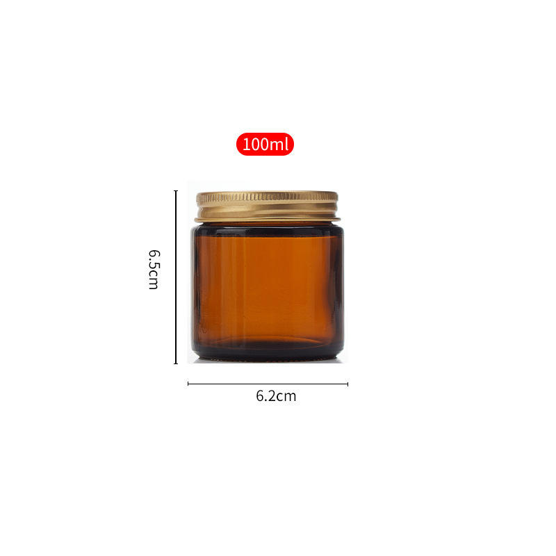 Amber(Brown) Bottle with Gold Lid