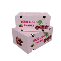 Boîtes en carton de légumes personnalisées de haute qualité fruits cerises avocat noix de coco Durian Caja De tomate emballage boîte en carton ondulé