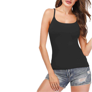 Débardeur décontracté en coton pour femme, personnalisé, pas cher, avec logo frontal, tissu tricoté respirant et à séchage rapide, prix abordable, OEM - Product Image 2