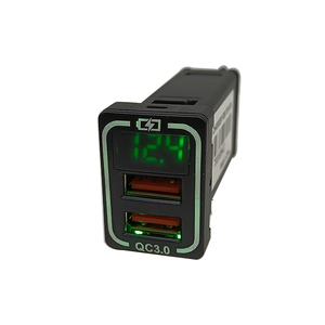 USB Socket Wiht Voltmeter <strong>Car</strong> Charger PD QC3.0 Dual Fast Charge Suitable for corolla highlander <strong>Car</strong> Newest Customize Charge <strong>Jack</strong> - Product Image 4