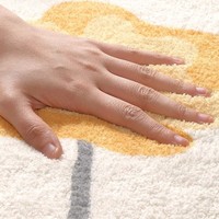Tapis de Noël en fausse fourrure de cachemire, tapis décoratif de sol circulaire, lavable à la main, pour salon, canapé, table basse, résistant à la saleté