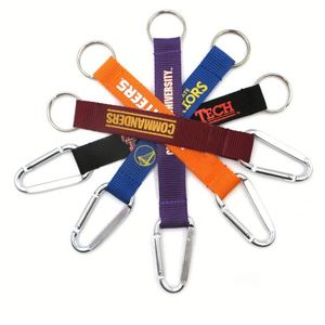 Factory Custom Logo Eagle Hook Olecranon Key Carabiner Hand Wrist Strap Nylon Keychain Holder Short <b>Lanyard</b> - Product Image 1
