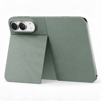 Étui tissé magnétique intégré pour iPhone Duo, couleurs personnalisées, logo OEM, étui de téléphone pliable, fin, anti-chute, anti-rayures