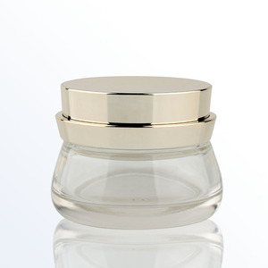 Pot cosmétique personnalisé de 50g emballage vide de <span class=keywords><strong>luxe</strong></span> pour soins de la peau pot de crème en verre transparent pour le visage avec couvercle à vis - Product Image 6