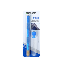 Kit d'aiguilles de démontage de puces RELIFE TX3 pour la réparation de puces IC de CPU d'ordinateurs et de téléphones – Outil manuel