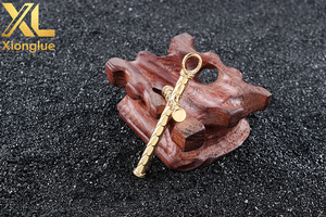 Accessoire de bijouterie DIY multicolore 60x32mm 9,2g, pendentif croix à motifs échiquiers - Product Image 5