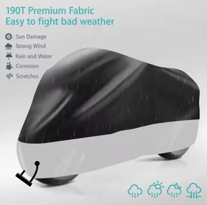 Housse de <span class=keywords><strong>moto</strong></span> imperméable en Oxford 300D de qualité supérieure, résistante à la chaleur et aux UV, avec logo personnalisé pour Yamaha, idéale pour le stockage hivernal - Product Image 3