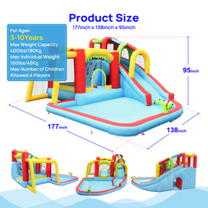 MQ USA Warehouse 2026 Édition Été Vente Flash Toboggan aquatique à double piste pour divertissement extérieur à domicile et entraînement physique, en tissu Oxford sécurisé - Product Image 1