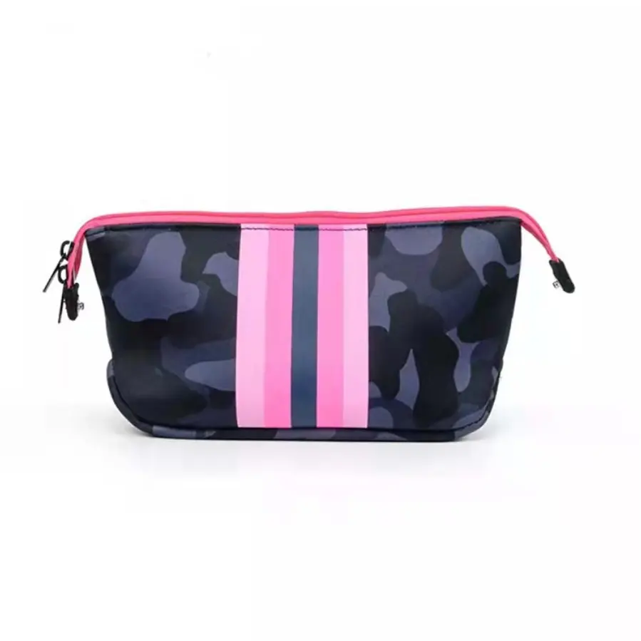 2023カスタムネオプレン防水卸売旅行メイクアップバッグ美容ジッパー化粧品バッグ女性用ハンドバッグ