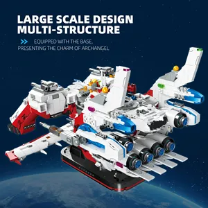 Jie <span class=keywords><strong>Star</strong></span> 58172 Robot Mecha Spaziale, Kit di Modellismo DIY, Blocchi Puzzle, Set di Costruzioni per Adulti, Regalo Giocattolo - Product Image 3