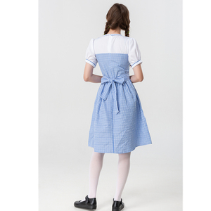 Disfraz <span class=keywords><strong>de</strong></span> Dorothy del <span class=keywords><strong>Mago</strong></span> <span class=keywords><strong>de</strong></span> <span class=keywords><strong>Oz</strong></span> - Vestido estilo sirvienta <span class=keywords><strong>de</strong></span> cuadros azules y blancos, conjunto <span class=keywords><strong>de</strong></span> cosplay <span class=keywords><strong>de</strong></span> cuento <span class=keywords><strong>de</strong></span> hadas - Product Image 6