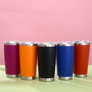 20oz Double Wall Stainless Steel Tumbler Vacuum Insulated <b>Cup</b> with <b>Lid</b> <b>Straw</b> Laser Engraved Custom Logo - Product Image 5