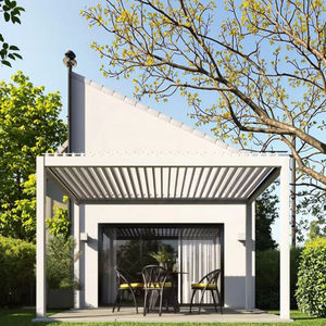 Pérgola Bioclimática de Aluminio Resistente, Motorizada, con Techo de Láminas Ajustables, Ecológica, para Terraza Trasera, Personalizable, con Estructura Resistente a la Oxidación - Product Image 4