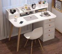 Bureau d'ordinateur d'angle simple et moderne pour la maison, bureau d'étude pour étudiants avec tiroir