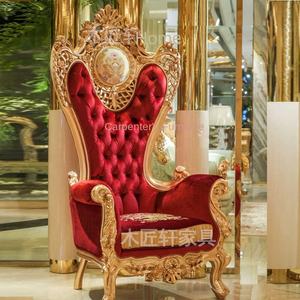 Phong Cách Châu Âu Nhung Pháp Công Chúa Cao Trở Lại Ghế Sofa Đơn Cho Đám Cưới Tổ Chức Sự Kiện Ăn Uống-Bền Thương Mại Đồ Nội Thất Cao - Product Image 3