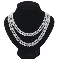 Chaînes à maillons hip-hop pour hommes de 13 mm, chaîne en or, ensemble de colliers entièrement sertis de diamants