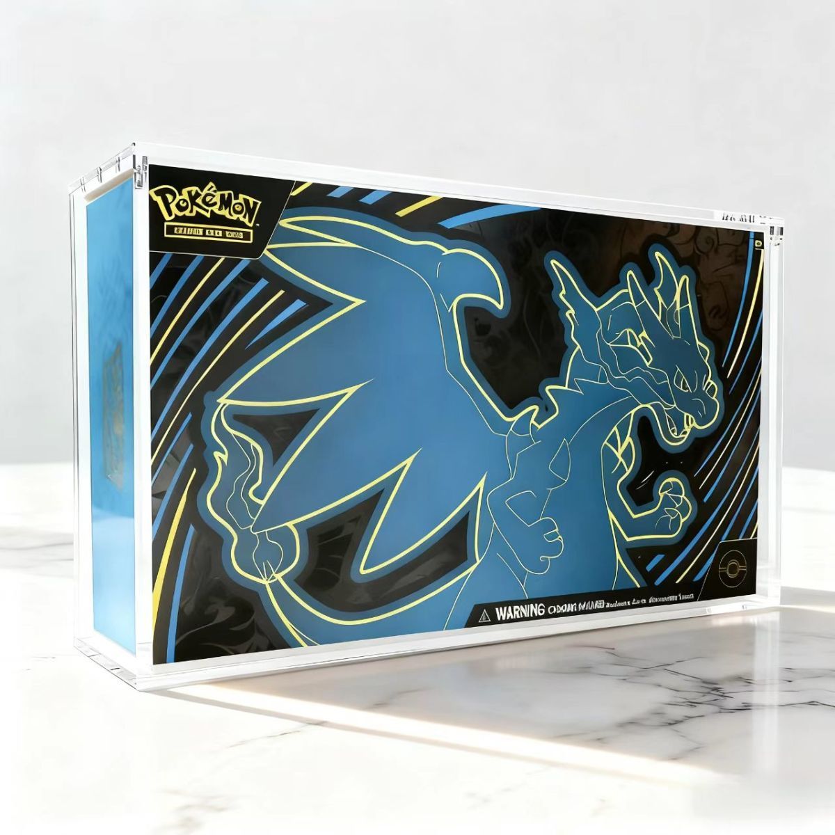Boîte de présentation Mega Charizard UPC, épaisseur 5+5+5 mm