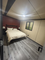 Maison préfabriquée moderne en conteneur extensible de 20, 30 ou 40 pieds, avec 2 ou 3 chambres, salle de bain, galvanisée, mobile et empilable, pour installation sans chantier