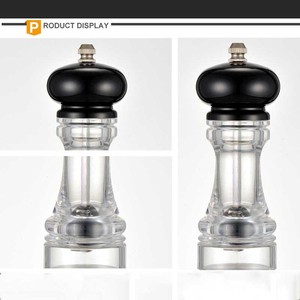 Molinillo de Pimienta Manual Transfronterizo con Cilindro de Vidrio y Tapa Metálica, Botella de Condimento para Cocina MG733D - Product Image 5