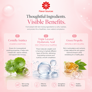 Maschera Viso Idratante Quotidiana Lenitiva con Centella Asiatica e Acido Ialuronico, Calmante Istantaneo, Fragranza di Rosa - Product Image 2