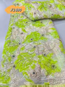 डुबाई एमड कपड़े बाजिन रीचे में बनाया गया अद्वितीय पैटर्न बेज क्रीम, टिनिनी ब्रोकेड जैक्वार्ड फीता अनुचर बेड कपड़े - Product Image 6