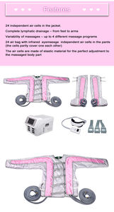 Machine professionnelle de drainage lymphatique et de massage corporel et oculaire électrique de bureau 2026 avec matériau ABS et prise US/EU - Product Image 6