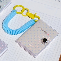 Buku Catatan Mini Motif Bunga Gantungan Kunci PVC dengan Penutup Logam untuk Hadiah dan Penggunaan Sekolah