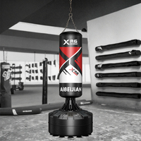 Sac de boxe avec support gratuit Sac de sable pour Taekwondo Stand Boxe Kids Martial Arts Training Gym Use Made PU Water Filling