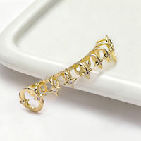 Grillz CZ Hollow Fang, Bijoux dentaires Hip Hop, Accessoires de mode punk et streetwear pour la scène de rap, pour hommes et femmes, Vente en gros