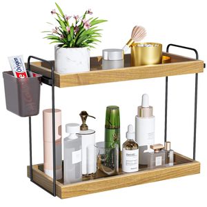 Cucina di vendita calda 2 livelli in piedi vassoio da <span class=keywords><strong>bagno</strong></span> scaffale per la cura della pelle da <span class=keywords><strong>bagno</strong></span> Organizer da tavolo - Product Image 1