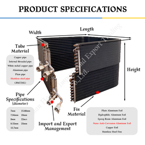 Condensador en Forma de U, Tubo de Acero Inoxidable con Recubrimiento Nano Anticorrosión, Intercambiador de Calor para Refrigeración Química Marina - Product Image 3