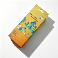 Boîte d'emballage en carton pliable avec fenêtre en papier kraft imprimé sur mesure pour banque d'alimentation et produits électroniques