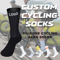 Fabricant OEM de chaussettes de cyclisme aérodynamiques, chaussettes de sport antidérapantes en silicone personnalisées, usine de chaussettes de performance pour équipes professionnelles