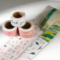 Persegi label termal cokelat, Label Printer termal untuk stiker Logo, label produk, stiker kode QR