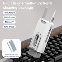 Great Roc Hot Seller 8 in 1 Cleaning Kit Q8, Dust Removal Key Extractor Portable Electronic Cleaner for Keyboard Airpod