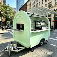 Food Truck, Chariot à Gâteaux, Camion à Glaces, Remorque, Petit Camion à Café et Pains avec Réfrigérateur Vitré, Machine à Café pour Débutants
